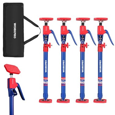 Workpro Cabinet Jacks, 23-5/8" to 45-1/4" Adjustable Support Pole, 4-Pack