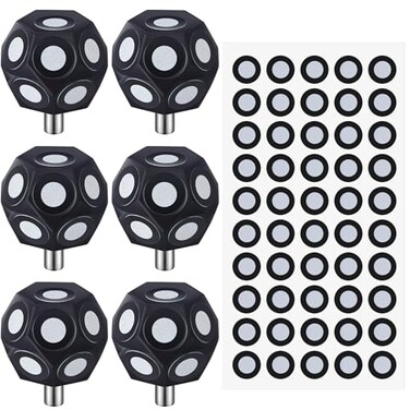 Kingdder 6 Pcs Magnetic 3D Scanning Markers 100 Point 3MM 3D Scanner Dot