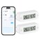 eMylo WIFI Thermometer Hygrometer, Mini Temperature Humidity Sensor 2 Pcs