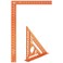 Klein tools 935Sqvp 7-Inch Rafter and 16 X 24-Inch L-Shaped Framing Square Set, Double Laser Etched Aluminum, Multi-Functional Carpenter Layout Tool for Woodworking