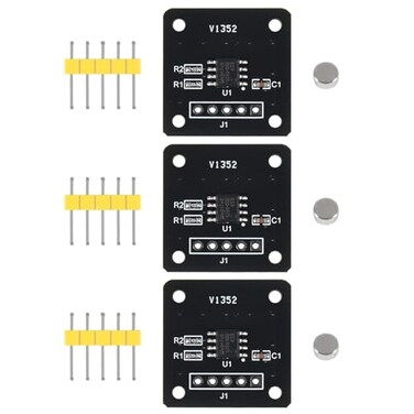 Umlife 3PCS MT6701 Magnetic Encoder Magnetic Induction Angle Measurement Sensor Module 14BIT High Precision Replacement AS5600