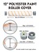 Rollingdog 12 Inch Paint Roller Covers Large Paint Roller Sleeves