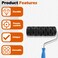 LikeLion Tree Bark Pattern Drywall Texture Roller, 9-Inch, for Walls and Ceilings