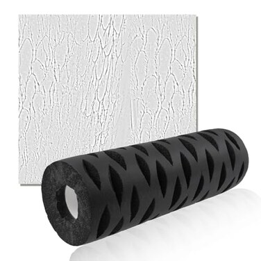 LikeLion Tree Bark Pattern Drywall Texture Roller, 9-Inch, for Walls and Ceilings
