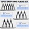 Weyleity 14PCS Snap Ring Pliers Set Internal &amp; External Circlip Pliers