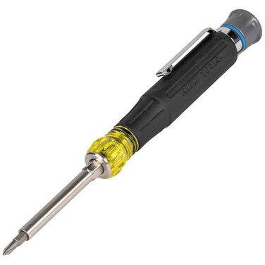 Klein tools 32611P Mini Precision Screwdriver, 13-IN-1 Magnetic Multi-Bit Pocket Driver with Nut Drivers, Phillips, Slotted, and Hex Tips