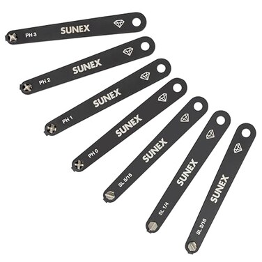 Sunex Tools Low Profile Diamond Coated Phillipsreg Slotted
