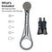 Klein tools 65200MAG Slim-Profile Magnetic Mini Ratchet, 90-Tooth Ratchet Screwdriver Set with 1/4-Inch Nut Driver, 4 Bit Storage, Includes Phillips, Slotted, Square, and Nut Driver Adapter