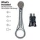 Klein tools 65200MAG Slim-Profile Magnetic Mini Ratchet, 90-Tooth Ratchet Screwdriver Set with 1/4-Inch Nut Driver, 4 Bit Storage, Includes Phillips, Slotted, Square, and Nut Driver Adapter