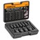 Thinkwork 12-Piece Magnetic Tap Socket Set, 1/4" &amp; 3/8" Square Drive Tap Handle Tool