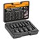 Thinkwork 12-Piece Magnetic Tap Socket Set, 1/4" &amp; 3/8" Square Drive Tap Handle Tool