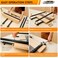 SpeTool 24 Inch Panel Clamps 2Pack, 4-WAY Pressure Steel Parallel Clamp for Board Cabinet, Tabletops, Woodwork, Adjustable Parallelogram Couplers, Cutting Board Clamps for Precision Projects