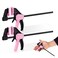 Workpro 2-Pack 6" Mini Bar Clamp Set, 50 Lbs Load Limit, Pink Ribbon
