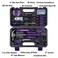 Cartman Complete Household Tool Set, Purple Hand Kit with Storage Case