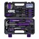 Cartman Complete Household Tool Set, Purple Hand Kit with Storage Case