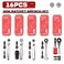Geinxurn Mini Ratchet Wrench Set, 72 Teeth Ratchet Wrench for Tight Spaces, Locking Bit Holder, Change Adapter and Mini Socket Ratchet Comes in a Push-Pull Tin Case, Ideal for Repair and Diy Projects