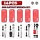 Geinxurn Mini Ratchet Wrench Set, 72 Teeth Ratchet Wrench for Tight Spaces, Locking Bit Holder, Change Adapter and Mini Socket Ratchet Comes in a Push-Pull Tin Case, Ideal for Repair and Diy Projects