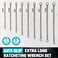Duratech Extra Long Anti-Slip Ratcheting Wrench Set, 9-Piece, Sae