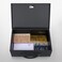 Xydled Fireproof Document Box with Key Lock, Fire Safe Box, Black