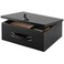 Xydled Fireproof Document Box with Key Lock, Fire Safe Box, Black
