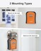 Puroma Key Lock Box Outdoor 4 Digit Code Combination Lockbox House 1 Orange