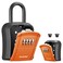 Puroma Key Lock Box Outdoor 4 Digit Code Combination Lockbox House 1 Orange