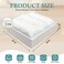 Jzhlla Replacement Couch Cushion 24"X 27"X 6"-7" Top Layer Shredded Foam and 30D Solid High-Density Sponge Sofa Cushions Replacement Insert Soft Supportive Sofa Seat Cushion