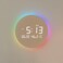 Mooas Full Moon Aurora Nightlight LED Wall Clock, Temperature &amp; Humidity