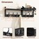 Evermagin 29" Coat Rack Wall Mount with Shelf &amp; 11 Hooks, Entryway, Black