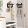 Evermagin 29" Coat Rack Wall Mount with Shelf for Entryway, Rustic Brown