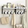 Evermagin 29" Coat Rack Wall Mount with Shelf for Entryway, White