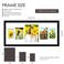 Duenpy 12X28 Collage Frame Multi Size Photo Display Black
