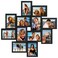 Duenpy 4X6 Solid Wood Collage Frame 12 Pack Glass Assembly Required Black