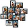 Duenpy 4X6 Solid Wood Collage Frame 12 Pack Glass Assembly Required Black