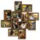 Duenpy 4X6 Solid Wood Collage Frame 12 Pack Glass Assembly Required Brown