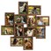 Duenpy 4X6 Solid Wood Collage Frame 12 Pack Glass Assembly Required Brown