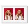 Duenpy 12X19 Double Frame for 2 8X10 Photos White