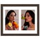 Duenpy 8X10 Double Frame for 2 4X6 Photos Walnut