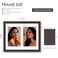 Duenpy 8X10 Double Frame for 2 4X6 Photos Walnut