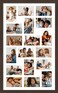 Duenpy 18X30 Collage Frame for 18 4X6 Photos Walnut