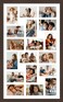 Duenpy 18X30 Collage Frame for 18 4X6 Photos Walnut