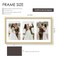 Duenpy 8X14 Solid Wood Collage Frame for 3 4X6 Photos