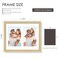 Duenpy 8X10 Solid Wood Double Frame for 2 4X6 Photos