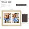 Duenpy 8.5x11 Solid Wood Double Frame for 2 5X7 Photos