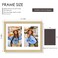 Duenpy 8.5x11 Solid Wood Double Frame for 2 5X7 Photos