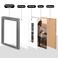 Kinlink A4 Picture Frame, Grey Solid Wood Frames with Acrylic Plexiglass for Pictures A5 with Mat or A4 Without Mat, Tabletop and Wall Display Photo Frame 4 Pack