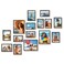 Duenpy 15 Pack Mixed Size Gallery Collage Frame Brown
