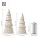 Dn deconation White Christmas Ceramic Tree with Lights, Tabletop Xmas Trees
