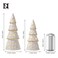 Dn deconation White Christmas Ceramic Tree with Lights, Tabletop Xmas Trees