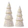 Dn deconation White Christmas Ceramic Tree with Lights, Tabletop Xmas Trees